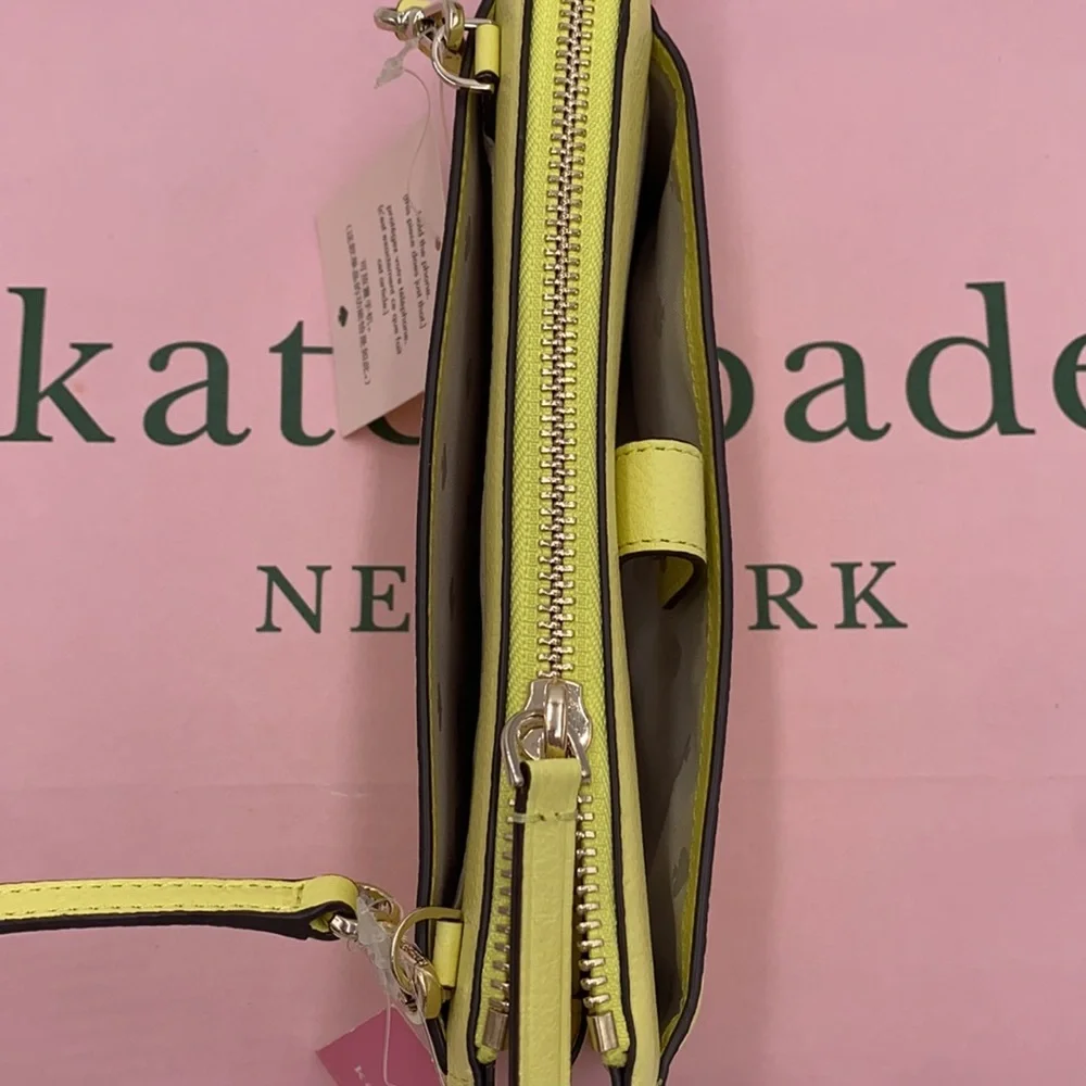 KATE SPADE JACKSON SMALL TAB CROSSBODY LIMELIGHT - Picture 11 of 16
